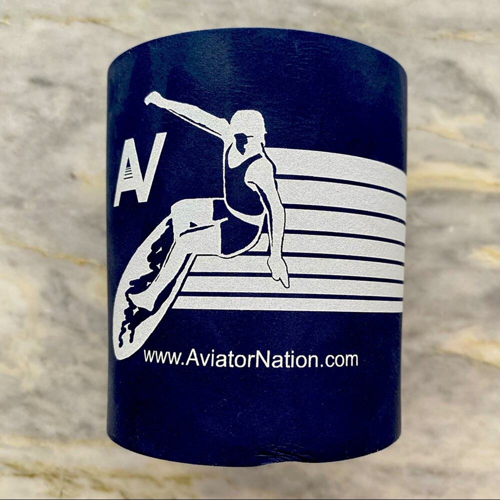 AVIATOR NATION Beer Koozie in Navy Blue